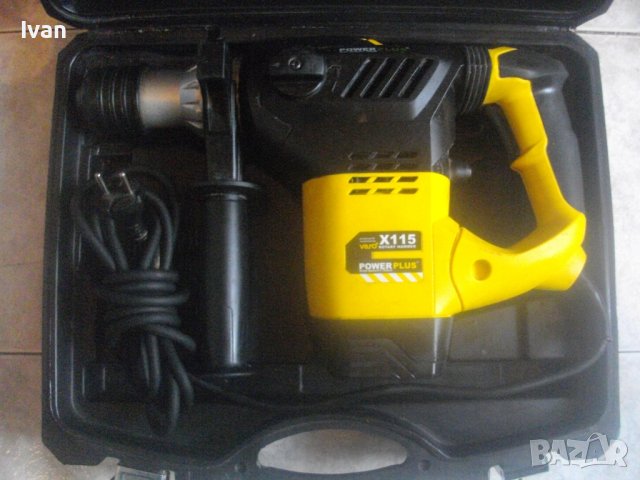 ЗА ЧАСТИ-ЗА РЕМОНТ - Перфоратор Къртач Голям-Белгийски-1500 Вата-Power Plus X115-Made in BELGIUM, снимка 15 - Перфоратори - 43990824