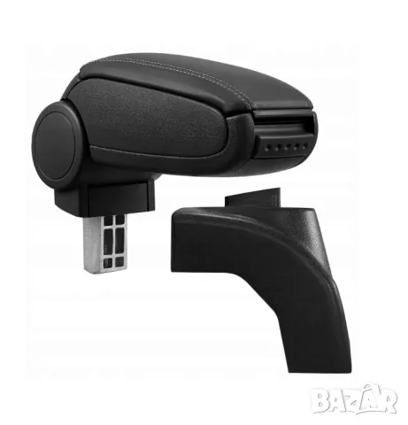 Подлакътник черна кожа подходящ за Volkswagen Golf Mk5 Mk6 Jetta EOS Scirocco, снимка 2 - Аксесоари и консумативи - 47447100