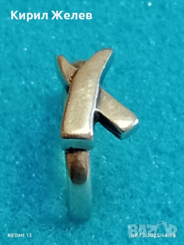 Винтидж сребърен пръстен "Пръстен на Исус рибата" 19562, снимка 3 - Пръстени - 52691006