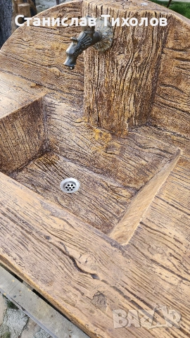 Градински чешми от щампован бетон