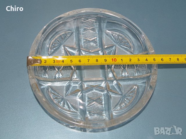 Сервиз 6 чинийки оловен кристал, снимка 7 - Чинии - 40799827