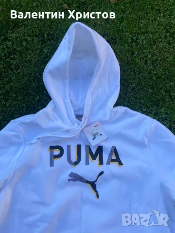 Бял оригинален суитчър Puma размер XL,нова цена