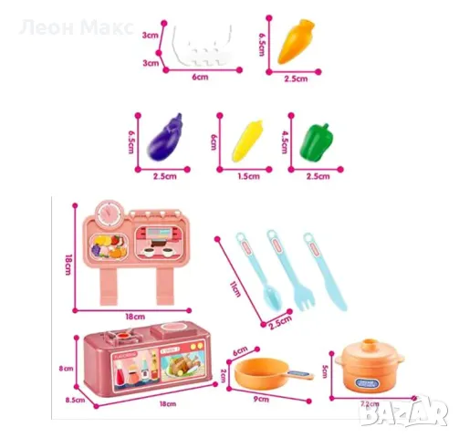 Детска кухня с аксесоари мини вариант, снимка 2 - Образователни игри - 48372903