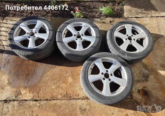 Зимни гуми с алуминиеви джанти 17ки за мерцедес