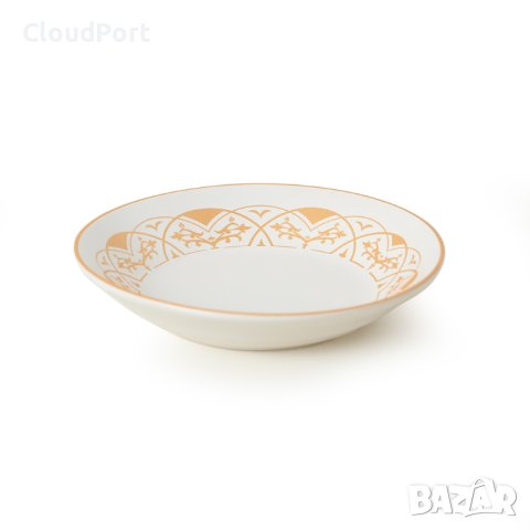 ПЪЛЕН СЕРВИЗ ЗА МАСА, KERAMIKA, 24 ЧАСТИ, КЕРАМИКА, ОРАНЖЕВ/БЯЛ, снимка 15 - Сервизи - 43582776