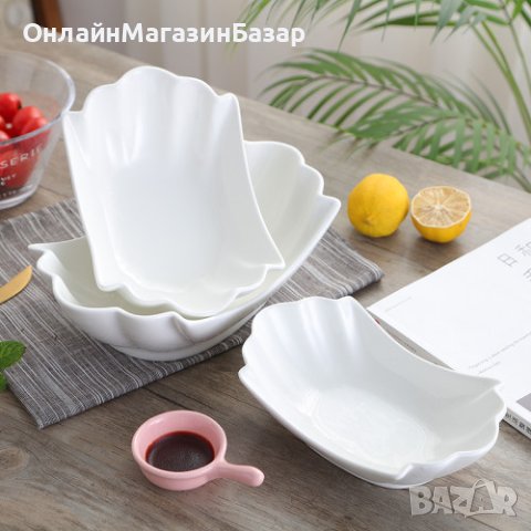 Стилна бяла купа от Аркопал , 23 х 13,5 см, снимка 4 - Прибори за хранене, готвене и сервиране - 44131811