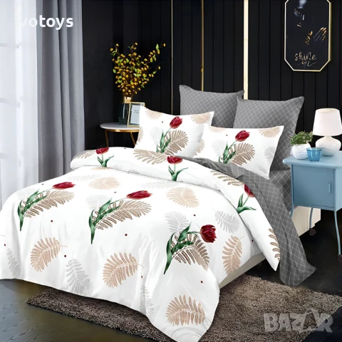 Двулицево спално бельо, 6 части - Модел WS17800