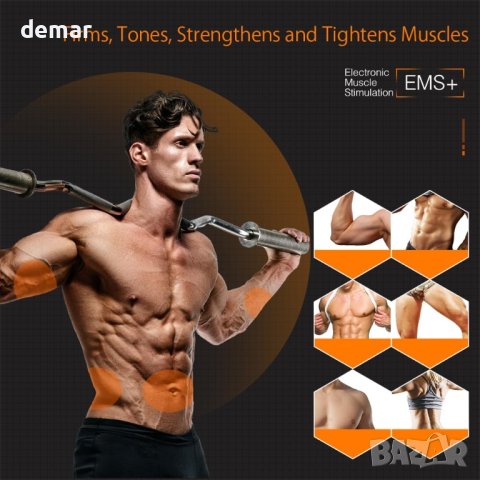 Фитнес стимулатор за корем 6 режима, 19 нива на интензитет, снимка 7 - Фитнес уреди - 43079797