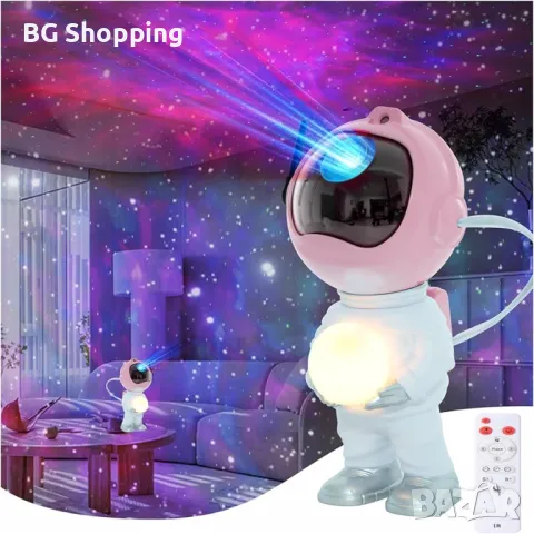 „Астронавтска галактика“ с дистанционно управление и Bluetooth-360° регулируем таймер, снимка 11 - Друга електроника - 47768195