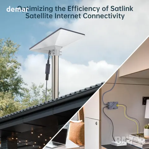 Монтажен комплект EDUP HOME Starlink Mini Pipe Adapter, Pole Mount за Mini Dish 1.22-1.77'', снимка 9 - Друга електроника - 48851248