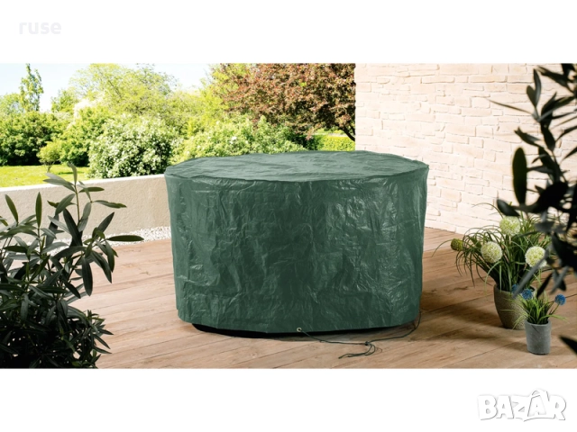 НОВИ! Защитно покривало за градинска маса Ф165х82см