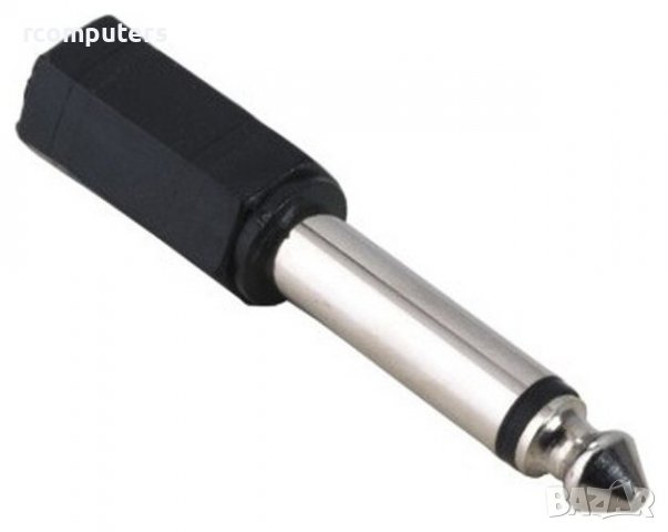 Преходник AUX 3.5 mm F-6.3mm M, снимка 1