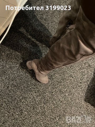 Дамски велурени чизми, снимка 3 - Дамски ботуши - 35174428