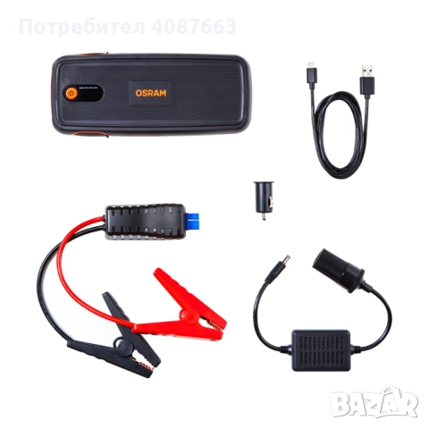 Джъмп Стартер, OSRAM BATTERYstart 400, OBSL400, 12V, 16800 mAH, снимка 6 - Аксесоари и консумативи - 52889608