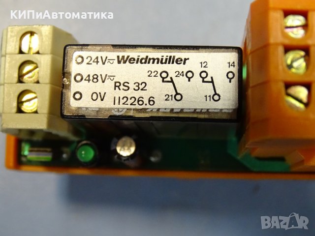 реле Weidmuller RS32 relay module 24VDC, снимка 3 - Резервни части за машини - 37257892