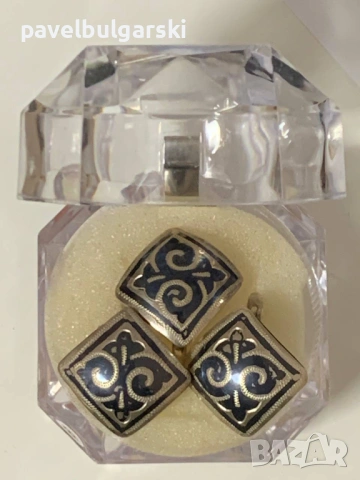 Сребърни обеци, снимка 6 - Обеци - 53452611