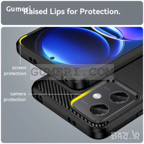 Гръб "Карбон Шарк" за Xiaomi Redmi Note 12, снимка 9 - Калъфи, кейсове - 40807803