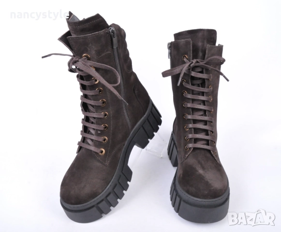 ЗИМА '25'26! Дамски боти велур, снимка 2 - Дамски боти - 52659913