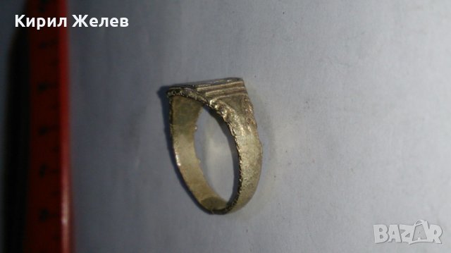 Старинен пръстен сачан над стогодишен - 66701, снимка 3 - Антикварни и старинни предмети - 28993492