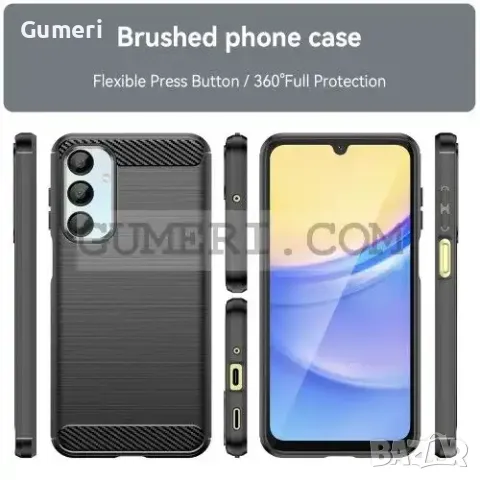 Samsung Galaxy A16 Противоударен Гръб "Карбон Шарк", снимка 5 - Калъфи, кейсове - 48026776