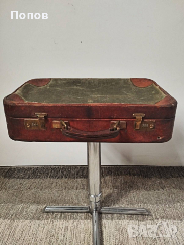 Колекция от стари кожени куфари, снимка 3 - Куфари - 44846772