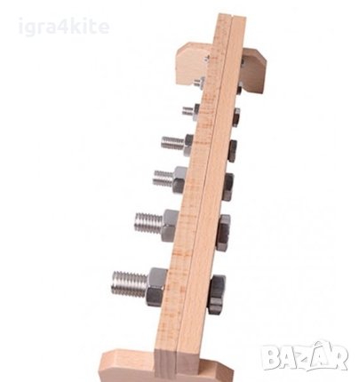 Монтесори метални гайки с болтове на дървена стойка, снимка 4 - Образователни игри - 28337906