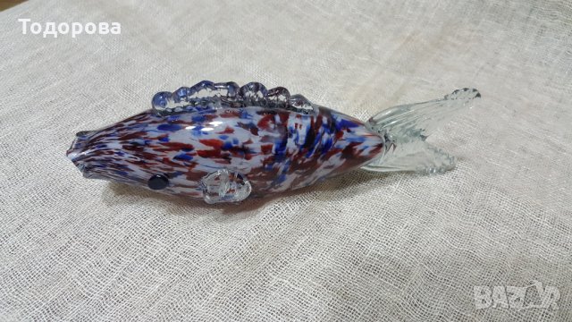 Рибка от стъкло Мурано, снимка 3 - Антикварни и старинни предмети - 27473281