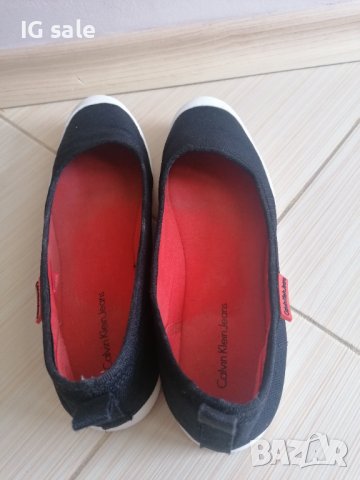 Черни обувки Calvin Klein 38, снимка 5 - Дамски ежедневни обувки - 37258309