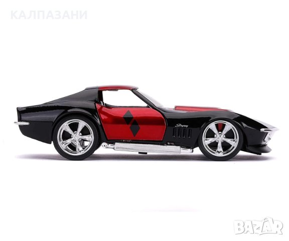 Кола Harley Quinn 1969 Corvette Stingray 1:32 Jada Toys 253252015, снимка 10 - Коли, камиони, мотори, писти - 44113068