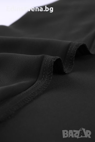 Дамска блуза в черно с дълъг ръкав и къдрички, снимка 14 - Блузи с дълъг ръкав и пуловери - 40698207