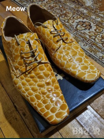 Мъжки обувки от змийска кожа, снимка 1 - Официални обувки - 43273080