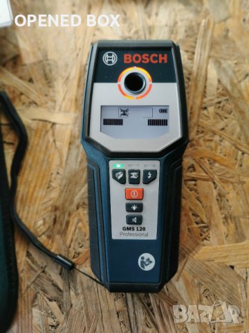 Детектор за напрежение Bosch GMS 120, до 120 мм дълбочина, снимка 5 - Други инструменти - 43046405