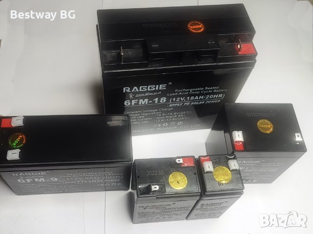 Акумулаторни оловни батерии RAGGIE 1- 18 Ah 