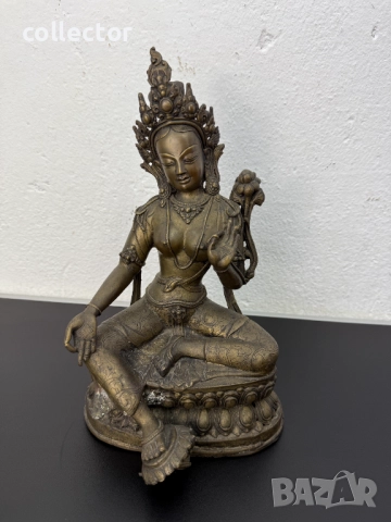 Голяма бронзова статуя / скулптура на Тара. №7505