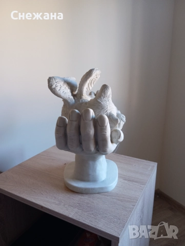 Градинска фигура на котка или за дома много добро запазено състояние , снимка 2 - Градински мебели, декорация  - 52690186