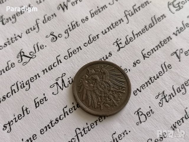 Райх монета - Германия - 2 пфенига | 1915г.; серия A, снимка 2 - Нумизматика и бонистика - 37701435