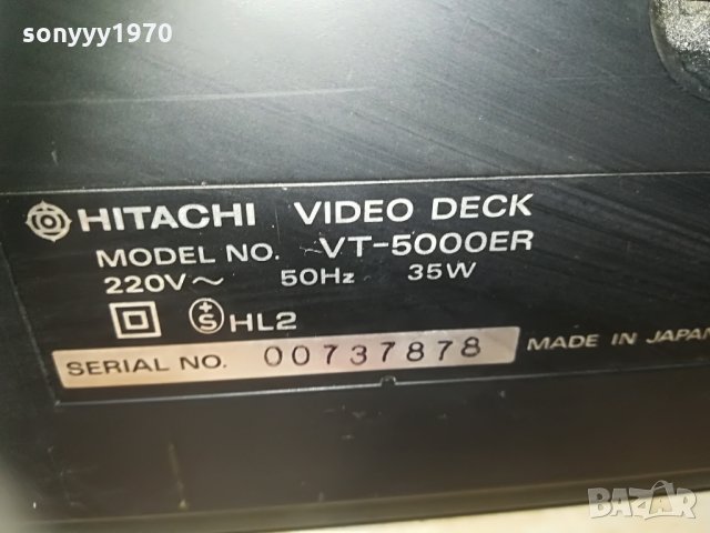 hitachi vt-5000er video deck-made in japan 2205211924, снимка 17 - Декове - 32966579