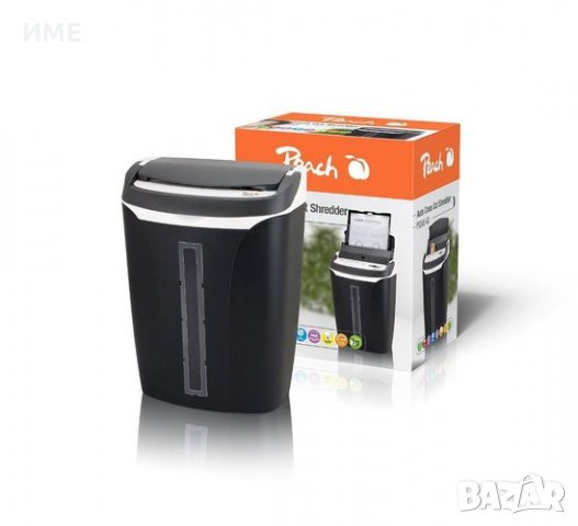 Шредер за документи, CD/DVD Peach PS500-60, Разрез на частици 4x32 mm, 80 листа А4, снимка 3 - Друга електроника - 27730884