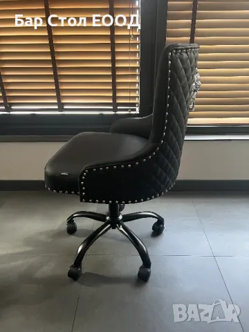 Стол на колелца Lyon /bb/- 2 г гаранция и безплатна доставка до офис, снимка 4 - Столове - 48088126