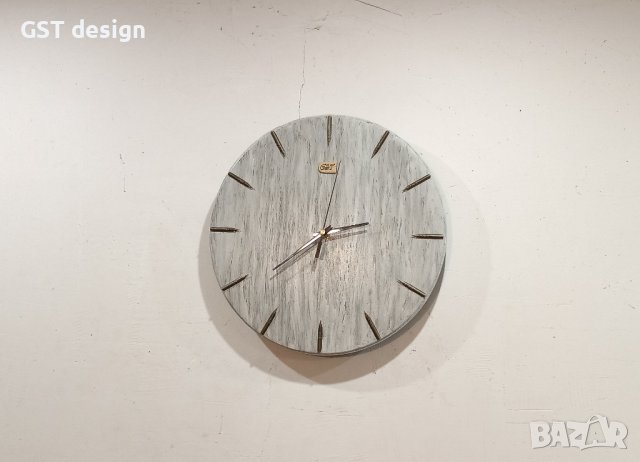 Топ Часовник Ретро Дизайн Състарен вид Голям GST design Ръчна изработка , снимка 2 - Стенни часовници - 40651800