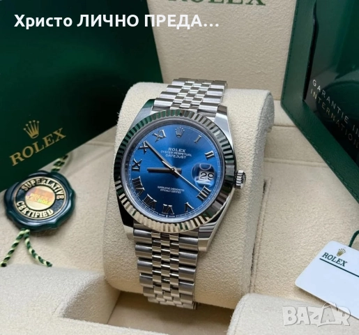 Rolex Datejust 41mm. White Gold Blue Roman Numeral Dial 126334-0026, снимка 6 - Мъжки - 52893669