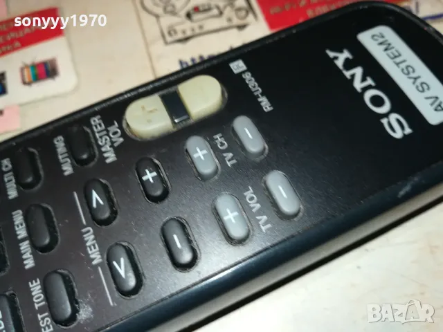 SONY RM-U306 AUDIO REMOTE CONTROL-ВНОС SWISS 3012241136, снимка 4 - Ресийвъри, усилватели, смесителни пултове - 48496526