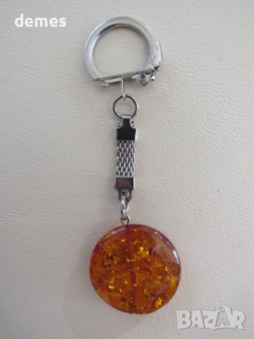 Ключодържател от първокласен балтийски кехлибар, снимка 3 - Колекции - 43343376