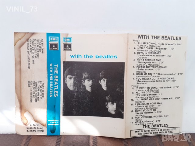   The Beatles – With The Beatles, снимка 3 - Аудио касети - 32369098