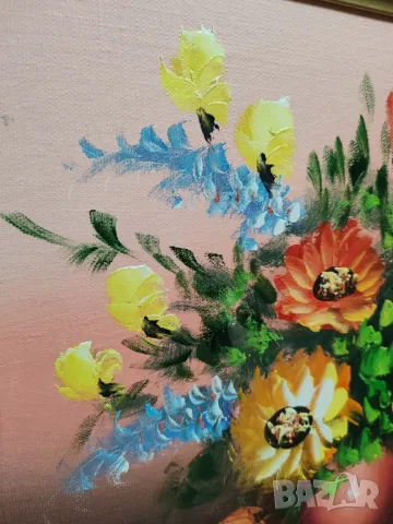 Картина-Маслени бои върху платно с принт на оригинала., снимка 3 - Картини - 48816450