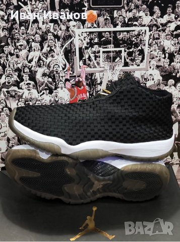 Оригинални маратонки  Jordan Future Black -  номер 43.5-44, снимка 2 - Маратонки - 37658299