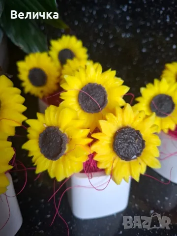 Слънчогледи в кашпи, снимка 4 - Декорация за дома - 49517215