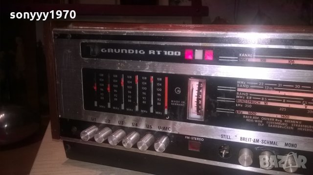 GRUNDIG TYPE RT 100-TUNER-РЕТРО КОЛЕКЦИЯ-ВНОС ХОЛАНДИЯ, снимка 12 - Ресийвъри, усилватели, смесителни пултове - 27768461