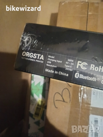 ORGSTA S008 Bluetooth принтер за шаблони за татуировки с 10 листа – безжичен НОВ, снимка 7 - Друга електроника - 52698337