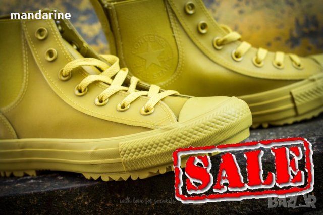 ПРОМО 🍊 CONVERSE ALL STAR 🍊 Дамски кецове в жълто зелено № 36½ & 37 нови с кутия, снимка 13 - Кецове - 21726478